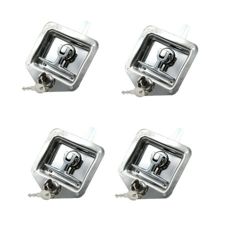 SHZICMY 4pcs Door Lock Latch Stainless Steel T-Handle RV Truck Trailer Tool Box with 8x Keys
SHZICMY 4pcs Door Lock Latch Stainless Steel T-Handle RV Truck Trailer Tool Box with 8x Keys