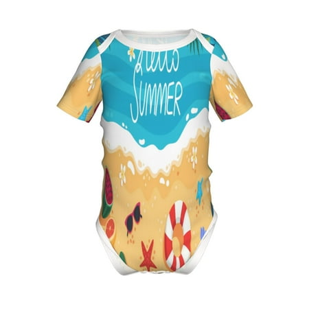 Yiaed Hello Summer1 Print Infant Climbing Short Sleeve Onesie One-Piece Baby Bodysuit Clothes 0-12 Months -9M 
Yiaed Hello Summer1 Print Infant Climbing Short Sleeve Onesie One-Piece Baby Bodysuit Clothes 0-12 Months -9M