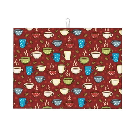 Dish Drying Mat Coffee Cups Highly Absorbent Microfiber Drying Mat Kitchen Counter or Sink Drawer Liner 18x24 Kitchen Drying Mat Coffee Mat Kitchen Essentials
Dish Drying Mat Coffee Cups Highly Absorbent Microfiber Drying Mat Kitchen Counter or Sink Drawer Liner 18x24 Kitchen Drying Mat Coffee Mat Kitchen Essentials