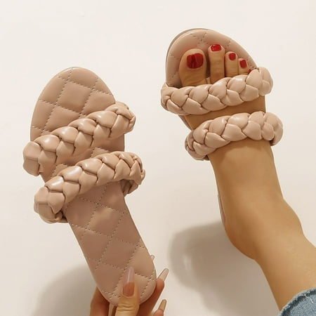 Aboser Women s Flat Slide Sandal Woven Crossover Braided Comfortable Strappy Casual Slip-on Sandals
Aboser Women s Flat Slide Sandal Woven Crossover Braided Comfortable Strappy Casual Slip-on Sandals