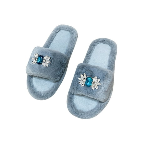 GENILU Women s Non-slip Cozy Fuzzy Slippers Slip On Fluffy Slides Indoor Outdoor Casual Plush Slipper Gray 6.5
GENILU Women s Non-slip Cozy Fuzzy Slippers Slip On Fluffy Slides Indoor Outdoor Casual Plush Slipper Gray 6.5