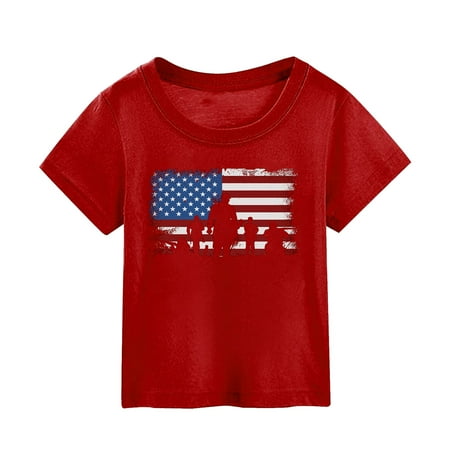 ZMHEGW Boy and Girl Summer Independence Day Printed Short Sleeved Top Worn Over Toddler Boys Girls T Shirts
ZMHEGW Boy and Girl Summer Independence Day Printed Short Sleeved Top Worn Over Toddler Boys Girls T Shirts