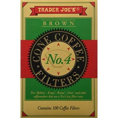 Trader Joe's Brown Cone Coffee Filters (100 Filters)