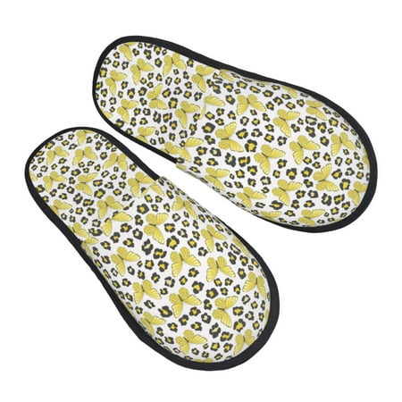 Bingfone Leopard And Butterfly House Slippers for Women Men with Soft Rubber Sole Slip On for Indoor/Outdoor-Large
Bingfone Leopard And Butterfly House Slippers for Women Men with Soft Rubber Sole Slip On for Indoor/Outdoor-Large