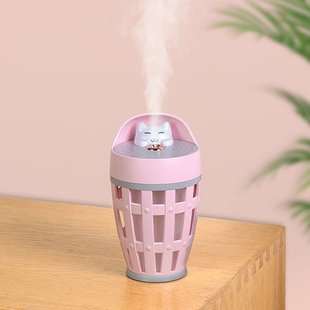 Portable Mini Humidifier Cute Cat Shape USB Ultrasonic Mist Air Humidifier Fragrance Diffuser with Mini Fan LED Light for Car Home Office Outdoor Pink
Portable Mini Humidifier Cute Cat Shape USB Ultrasonic Mist Air Humidifier Fragrance Diffuser with Mini Fan LED Light for Car Home Office Outdoor Pink