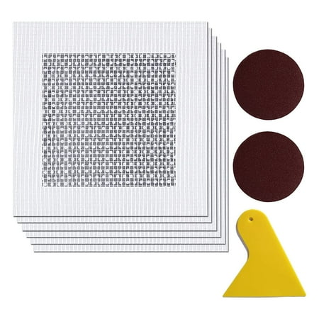 4 Inches Drywall Repair Kit 6-Pack Drywall Wall Hole Repair Kit with Scraper Sandpaper
4 Inches Drywall Repair Kit 6-Pack Drywall Wall Hole Repair Kit with Scraper Sandpaper