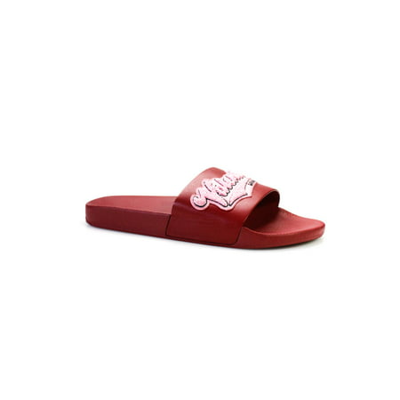 

Pre-owned|Valentino Garavani Mens Rubber Slip On Deep Red Slide Sandals Size 45