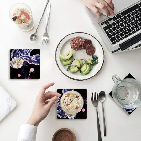 ZHANZZK Octopus Set of 8 Coaster for Drinks Absorbent Ceramic Stone Coasters Cup Mat with Cork Base for Home Kitchen Room Coffee Table Bar Decor
ZHANZZK Octopus Set of 8 Coaster for Drinks Absorbent Ceramic Stone Coasters Cup Mat with Cork Base for Home Kitchen Room Coffee Table Bar Decor