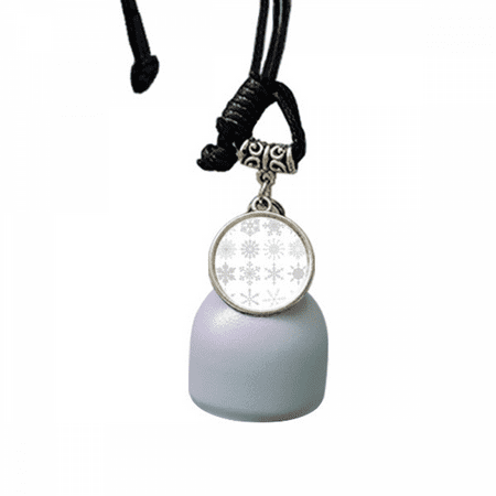 Merry mas Snowflake Illustration Wind Chimes Bell Car Pendant