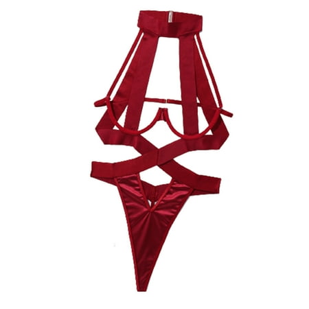 TFDZ Women Lingerie Womens Sexy Lingerie Lingerie For Women Babydoll Rompers Halter Neck Hollow Out Jumpsuit Sleepwear Lingerie Bodysuit Red
TFDZ Women Lingerie Womens Sexy Lingerie Lingerie For Women Babydoll Rompers Halter Neck Hollow Out Jumpsuit Sleepwear Lingerie Bodysuit Red