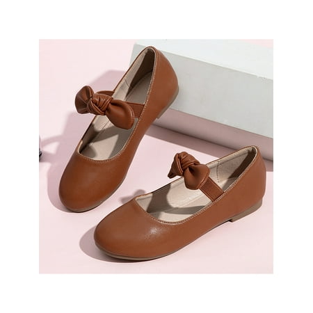 Gomelly Toddler/Little Kid Ballerina Flats Slip On Fashion Bow Strap Dress Shoes for Girls Brown 9C
Gomelly Toddler/Little Kid Ballerina Flats Slip On Fashion Bow Strap Dress Shoes for Girls Brown 9C
