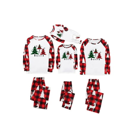 Grianlook Mommy Dad Child Casual Tree Print Sleepwear Elastic Waist Elk Printed Matching Family Pajamas Set Christmas Crew Neck PJ Sets White Mom-L
Grianlook Mommy Dad Child Casual Tree Print Sleepwear Elastic Waist Elk Printed Matching Family Pajamas Set Christmas Crew Neck PJ Sets White Mom-L