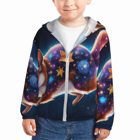 Gaeub Colorful Star River Squirrel Print Athletic Sun Protection Hoodie for Kids Long Sleeve Outdoor UV Shirt Running Fishing Top for Boys Girls-18 Months
Gaeub Colorful Star River Squirrel Print Athletic Sun Protection Hoodie for Kids Long Sleeve Outdoor UV Shirt Running Fishing Top for Boys Girls-18 Months