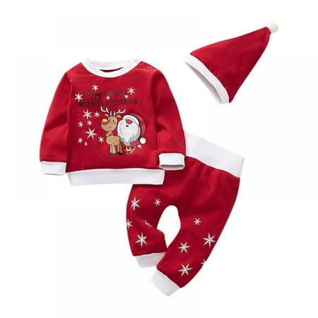 3PCS Newborn Baby Boys Christmas Romper+Pants+Santa Hat Outfits Matching Set
3PCS Newborn Baby Boys Christmas Romper+Pants+Santa Hat Outfits Matching Set