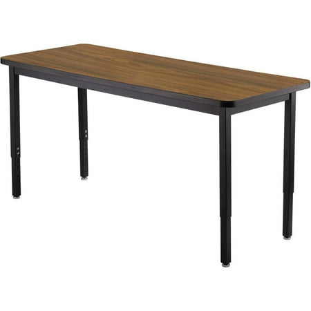 Height Adjustable Table 60 W x 30 D x 22-1/4 to 37-1/4 H Walnut