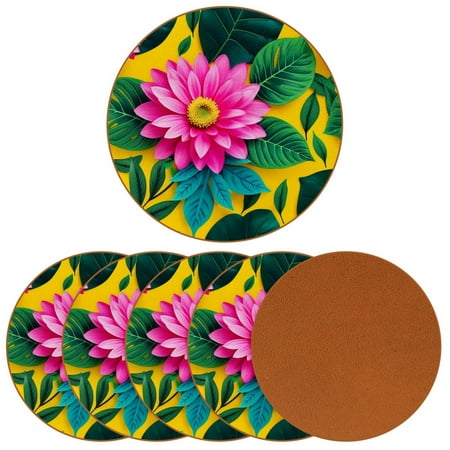 YZUOUZY Coasters Table Decor Pack of 6 Round Bar Coasters Trumpet Flower Bunny Flower
YZUOUZY Coasters Table Decor Pack of 6 Round Bar Coasters Trumpet Flower Bunny Flower