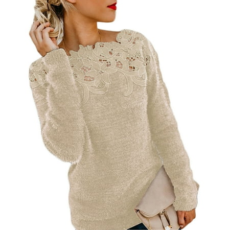 Okbop Scrub Tops Women Solid Sexy Lace Splicing Hollow Out Long Sleeve Off Shoulder Plush Sweater Top Woman Blouses And Tops Slipknot Shirt
Okbop Scrub Tops Women Solid Sexy Lace Splicing Hollow Out Long Sleeve Off Shoulder Plush Sweater Top Woman Blouses And Tops Slipknot Shirt