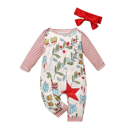 TAIAOJING Infant Baby Romper Girl Cartoon Jumpsuit+Headbands Christmas Print Boy Girls Romper&Jumpsuit Onesie Outfit 9-12 Months
TAIAOJING Infant Baby Romper Girl Cartoon Jumpsuit+Headbands Christmas Print Boy Girls Romper&Jumpsuit Onesie Outfit 9-12 Months