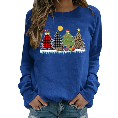 Womens Casual Long Sleeve Graphic Tee Shirts Christmas Crew Neck Sweatshirts Pullover Tops Trendy Cute Vintage Tunic Tee Shirt Blouse Top
Womens Casual Long Sleeve Graphic Tee Shirts Christmas Crew Neck Sweatshirts Pullover Tops Trendy Cute Vintage Tunic Tee Shirt Blouse Top