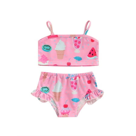 Bebiullo Baby Girls 2 Pieces Bikini Set Sleeveless Fruit Print Spaghetti Strap Sling Vest Crop Tops + Ruffles Shorts Swimwear Suit Pink 12-18 Months
Bebiullo Baby Girls 2 Pieces Bikini Set Sleeveless Fruit Print Spaghetti Strap Sling Vest Crop Tops + Ruffles Shorts Swimwear Suit Pink 12-18 Months