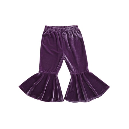 Sunisery Kids Toddler Infant Baby Girl Velvet Solid Color Elastic Waistband Flare Pants Purple 2-3 Years
Sunisery Kids Toddler Infant Baby Girl Velvet Solid Color Elastic Waistband Flare Pants Purple 2-3 Years