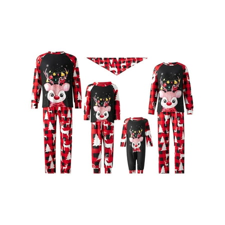 Huakaishijie Christmas Family Matching Pajamas Long Sleeve Cute Deer Print Festival Loungewear Set
Huakaishijie Christmas Family Matching Pajamas Long Sleeve Cute Deer Print Festival Loungewear Set