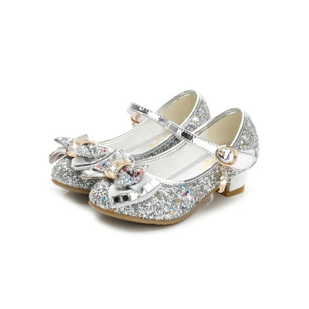 Kesitin Girls Dance Shoes Bowknot Princess Shoe Comfort Mary Jane Non-slip Elagant Pumps Performance Magic Tape Loafers Silver 2Y
Kesitin Girls Dance Shoes Bowknot Princess Shoe Comfort Mary Jane Non-slip Elagant Pumps Performance Magic Tape Loafers Silver 2Y