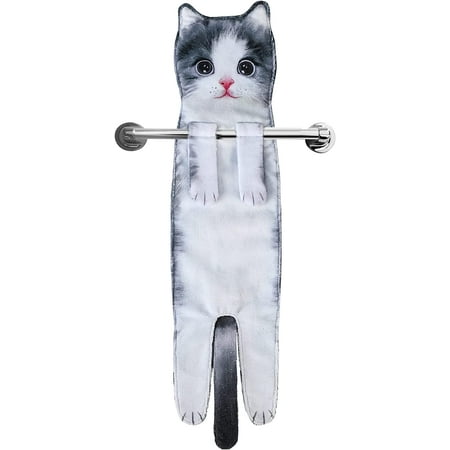 Cat Funny Hand Towels for Bathroom Kitchen - Cute Decorative Cat Decor Hanging Washcloths Face Towels Super Absorbent Soft- Housewarming Gift for Cat Lovers - ShortFooted
Cat Funny Hand Towels for Bathroom Kitchen - Cute Decorative Cat Decor Hanging Washcloths Face Towels Super Absorbent Soft- Housewarming Gift for Cat Lovers - ShortFooted