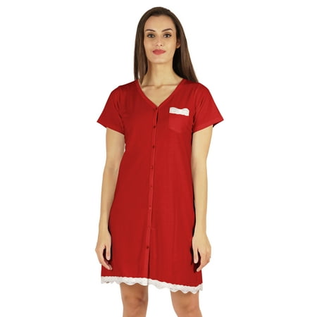 Inkmeso Solid Button Down Nightgown Sleepwear For Womens V- Neck Nightshirt Sleepdress
Inkmeso Solid Button Down Nightgown Sleepwear For Womens V- Neck Nightshirt Sleepdress