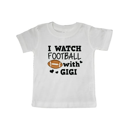 Inktastic I Watch Football with My Gigi Gift Baby Boy T-Shirt