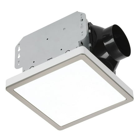 Homewerks 70 CFM Bathroom Exhaust Fan with LED and Brushed Nickel Magnetic Trim Finish
Homewerks 70 CFM Bathroom Exhaust Fan with LED and Brushed Nickel Magnetic Trim Finish