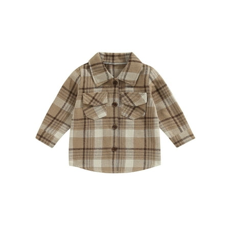 Licupiee Toddler Baby Boy Girl Flannel Plaid Jacket Long Sleeve Lapel Button Down Shirt Jackets Coat Warm Fall Winter Clothes
Licupiee Toddler Baby Boy Girl Flannel Plaid Jacket Long Sleeve Lapel Button Down Shirt Jackets Coat Warm Fall Winter Clothes