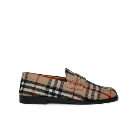 Burberry Woman Beige Wool Felt Loafers
