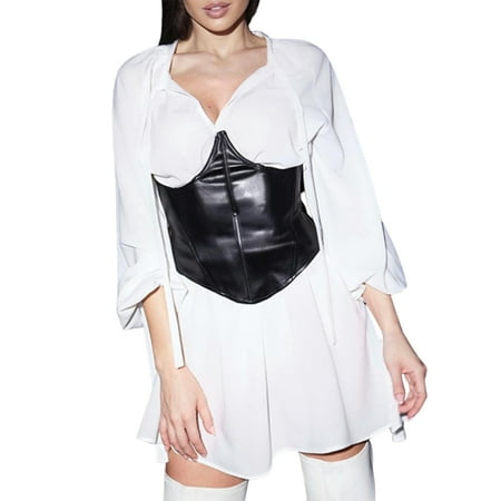 Yinyinxull Women Casual Waist Trainer Belt Extra Wide Bandage Patchwork Tight Corset Tie Slimming Body Shaper Black S
Yinyinxull Women Casual Waist Trainer Belt Extra Wide Bandage Patchwork Tight Corset Tie Slimming Body Shaper Black S