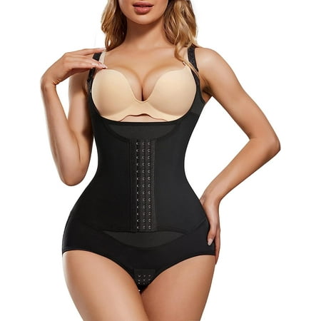 Molutan Women Waist Trainer Bodysuit Tummy Compression Full Body Shaper Slim Cincher Open Bust Shapewear
Molutan Women Waist Trainer Bodysuit Tummy Compression Full Body Shaper Slim Cincher Open Bust Shapewear