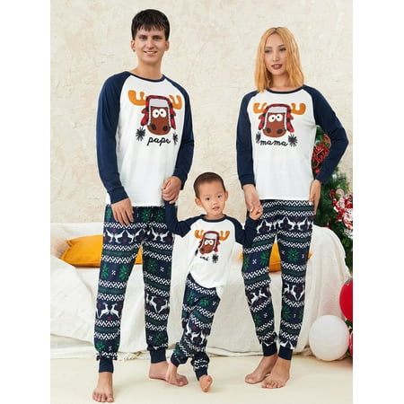 xingqing Christmas Pajamas for Family Elk Letter Long Sleeve Round Neck Tops Tree Pant Xmas Sleepwear Nightwear for Women Men Kids Baby Dark BlueBaby-6-9 Months
xingqing Christmas Pajamas for Family Elk Letter Long Sleeve Round Neck Tops Tree Pant Xmas Sleepwear Nightwear for Women Men Kids Baby Dark BlueBaby-6-9 Months