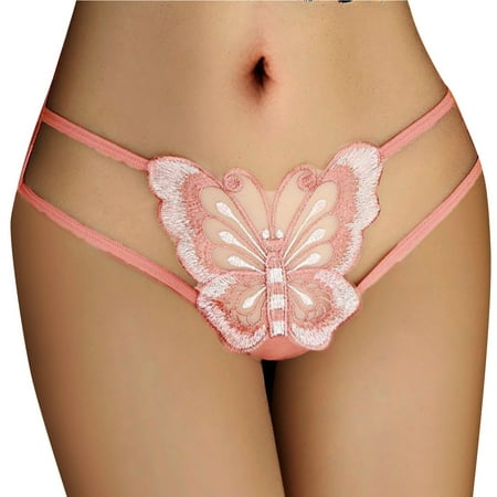 XZHGS Solid Spring Hipster Women s Lace underwear with Butterfly Hollow Out underwear Womens Lingerie Outfits