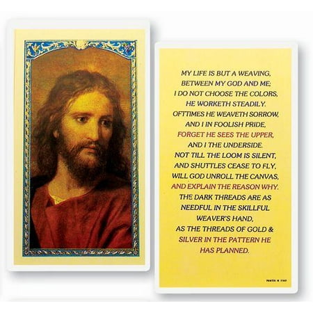 My Life is But a Weaving Laminated Catholic Prayer Holy Card with Prayer on Back Pack of 25
My Life is But a Weaving Laminated Catholic Prayer Holy Card with Prayer on Back Pack of 25