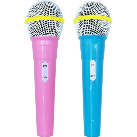 2Pcs Kids Toy Microphone Fake Microphone Toys Prop Kids Party Favors Gifts