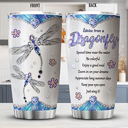 Athenstics Advice From A Dragonfly Tumbler Stainless Steel 20 Oz Jewelry Style Uplifting Coffee Mugs For Women Novelty Dragonfly Lover Gifts Birthday Present Insulated Cups For Her
Athenstics Advice From A Dragonfly Tumbler Stainless Steel 20 Oz Jewelry Style Uplifting Coffee Mugs For Women Novelty Dragonfly Lover Gifts Birthday Present Insulated Cups For Her
