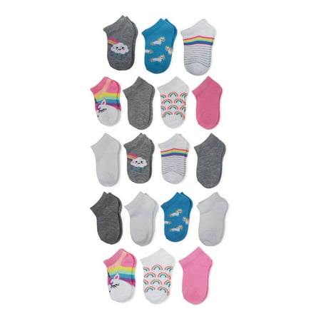 Wonder Nation Toddler Girl No Show Socks 18-Pack Sizes 18M-5T
Wonder Nation Toddler Girl No Show Socks 18-Pack Sizes 18M-5T