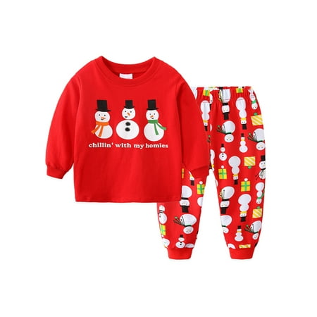Baloco Child Kids Girls Boys Christmas Outfits Xmas Tops Pants Sets Santa Elk Snownan Pyjamas Sleepwear Nightwear
Baloco Child Kids Girls Boys Christmas Outfits Xmas Tops Pants Sets Santa Elk Snownan Pyjamas Sleepwear Nightwear