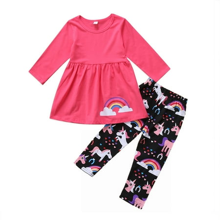 Toddler Little Girls Long Sleeve Tutu Tunic Dress Top + Rainbow Animal Legging Pants Fall Winter Clothes Set
Toddler Little Girls Long Sleeve Tutu Tunic Dress Top + Rainbow Animal Legging Pants Fall Winter Clothes Set