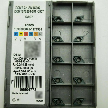 10pc DCMT 2-1-SM DCMT070204 SM IC907 carbide Insert lathe Turning Milling insert
10pc DCMT 2-1-SM DCMT070204 SM IC907 carbide Insert lathe Turning Milling insert