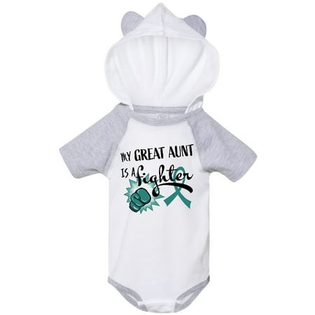 Inktastic Ovarian Cancer Awareness My Great Aunt is a Fighter Gift Baby Boy or Baby Girl Bodysuit
Inktastic Ovarian Cancer Awareness My Great Aunt is a Fighter Gift Baby Boy or Baby Girl Bodysuit