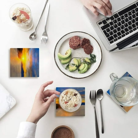 KXMDXA Beautiful Sunrise Scenery Set of 6 Coaster for Drinks Absorbent Ceramic Stone Coasters Cup Mat with Cork Base for Home Kitchen Room Coffee Table Bar Decor
KXMDXA Beautiful Sunrise Scenery Set of 6 Coaster for Drinks Absorbent Ceramic Stone Coasters Cup Mat with Cork Base for Home Kitchen Room Coffee Table Bar Decor