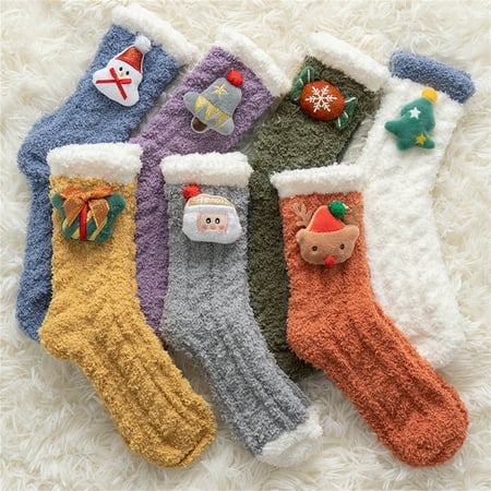 1 Pair Christmas Fuzzy Socks High Tube Comfortable Stretchy Anti-friction Cold Resistant Slipper Socks for Girl
1 Pair Christmas Fuzzy Socks High Tube Comfortable Stretchy Anti-friction Cold Resistant Slipper Socks for Girl