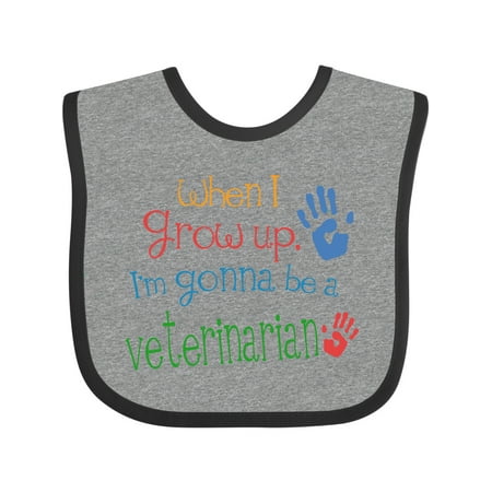 Inktastic Veterinarian Gift Future Vet Quote Gift Baby Boy or Baby Girl Bib