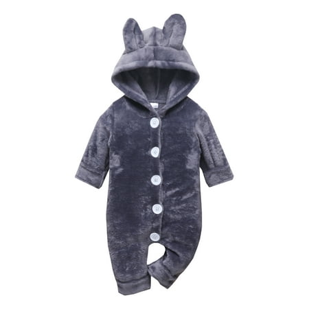 jaweiw Baby Unisex Romper Solid Color Long Sleeve Hooded Jumpsuit with Buttons Winter Outfit for Boys Girls Size 0 6 9 12 18 Months
jaweiw Baby Unisex Romper Solid Color Long Sleeve Hooded Jumpsuit with Buttons Winter Outfit for Boys Girls Size 0 6 9 12 18 Months