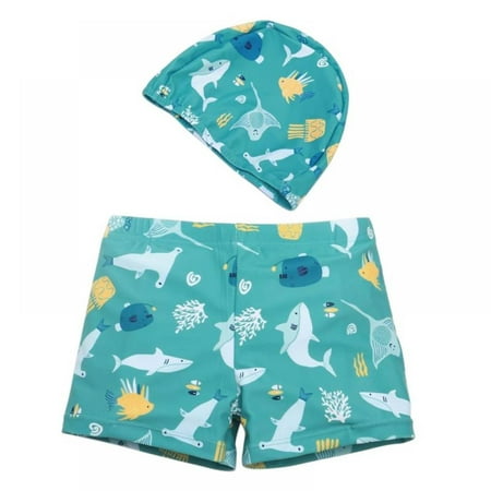 GYRATEDREAM Boy s Cartoon Flat Angle Beach Pants Swimming Trunks + Swim Cap Two-Piece Set
GYRATEDREAM Boy s Cartoon Flat Angle Beach Pants Swimming Trunks + Swim Cap Two-Piece Set
